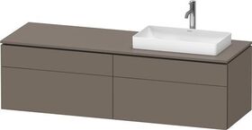 Duravit Waschtischunterbau L-CUBE 1620x482x550mm fla gr sdm o ES