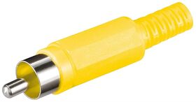 Cinch-Stecker, Gelb- VPE: 10