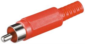 Cinch-Stecker, Rot- VPE: 10