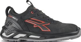 Sicherheitsschuh TUCKER Größe 42 schwarz/rot Schuhweite 11 S3 CI SRC ESD EN ISO 20345 gemilltes Leder U.POWER