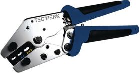 Crimpzange L.235mm 0,5-6 (AWG 20...10)mm² TECWERK