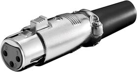 Mikrofonkupplung, XLR-Buchse (3-Pin), 3Pin- VPE: 1