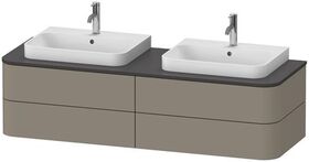 Duravit WTU HAPPY D.2 PLUS 1600x550mm 4 Schubk Steingr sdm o ES