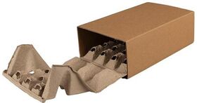 Polsterbox L-BOXeco basic Maße 250x150x80mm Noppenhöhe 25mm TRANSPAK - VPE: 120