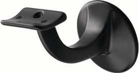 Handlaufträger 3506 Alu.ku.-besch.schwarz D.Wandplatte 56mm