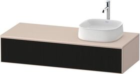 Duravit Waschtischunterbau Zencha 1300x281x550mm sw ls / ta s-matt o ES
