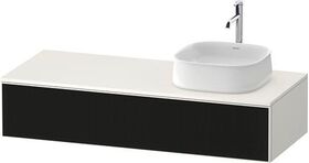 Duravit Waschtischunterbau Zencha 1300x281x550mm sw ls / we s-matt o ES
