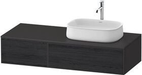 Duravit Waschtischunterbau Zencha 1300x281x550mm Ei sw / gra s-matt o ES
