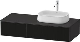 Duravit Waschtischunterbau Zencha 1300x281x550mm sw ls / gra s-matt o ES
