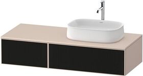 Duravit Waschtischunterbau Zencha 1300x281x550mm sw ls / ta s-matt o ES