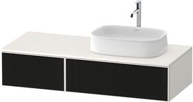Duravit Waschtischunterbau Zencha 1300x281x550mm sw ls / we s-matt o ES