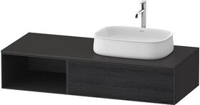 Duravit Waschtischunterbau Zencha 1300x281x550mm Ei sw / gra s-matt o ES