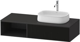 Duravit Waschtischunterbau Zencha 1300x281x550mm sw ls / gra s-matt o ES