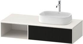 Duravit Waschtischunterbau Zencha 1300x281x550mm sw ls / we s-matt o ES