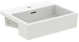 IDS Halbeinbau-Waschtisch EXTRA m ÜL 1 Hahnloch 500x420x150mm seidenweiß IDEAL STANDARD