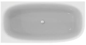 IDS D-Form-Badewanne DEA für Wandanbindung links, 1500x750mm weiß IDEAL STANDARD