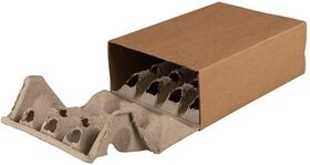 Polsterbox L-BOXeco basic Maße 200x142x63mm Noppenhöhe 25mm TRANSPAK - VPE: 120