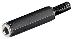 Klinkenkupplung - 6,35 mm - stereo, Klinke6,35mmBuchse(3-Pin,stereo)- VPE: 10
