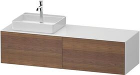 Duravit Waschtischunterbau WHITE TULIP 1600x408x550mm amerik NB / we hgl o ES