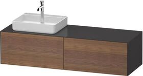 Duravit Waschtischunterbau WHITE TULIP 1600x408x550mm amerik NB / gra hgl o ES