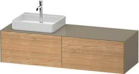 Duravit Waschtischunterbau WHITE TULIP 1600x408x550mm Ei na mass /steingrau hgl