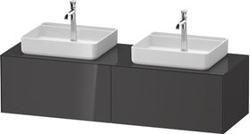 Duravit Waschtischunterbau WHITE TULIP 1600x408x550mm gra hgl o ES