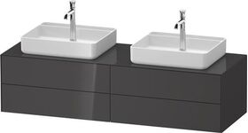 Duravit Waschtischunterbau WHITE TULIP 1600x408x550mm Ei na mass /graphit hgl o