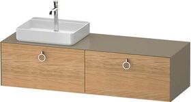 Duravit Waschtischunterbau WHITE TULIP 1600x408x550mm Ei na mass /steingrau hgl