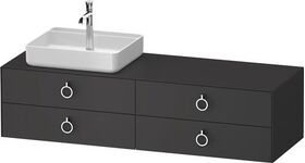 Duravit Waschtischunterbau WHITE TULIP 1600x408x550mm gra sdm o ES