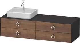 Duravit Waschtischunterbau WHITE TULIP 1600x408x550mm amerik NB / gra sdm o ES