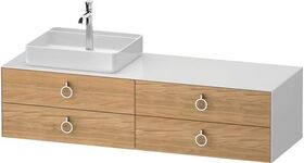 Duravit Waschtischunterbau WHITE TULIP 1600x408x550mm Ei na mass / we hgl o ES