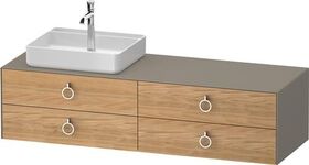 Duravit Waschtischunterbau WHITE TULIP 1600x408x550mm Ei na mass / Steing sdm o