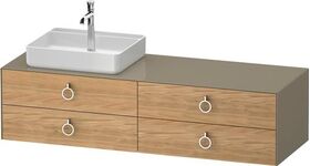 Duravit Waschtischunterbau WHITE TULIP 1600x408x550mm Ei na mass /steingrau hgl