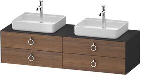 Duravit Waschtischunterbau WHITE TULIP 1600x408x550mm amerik NB / gra sdm o ES