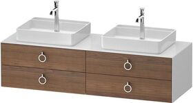 Duravit Waschtischunterbau WHITE TULIP 1600x408x550mm amerik NB / we hgl o ES