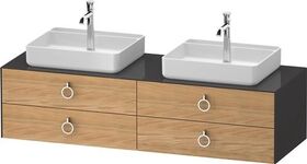 Duravit Waschtischunterbau WHITE TULIP 1600x408x550mm Ei na mass /graphit hgl o