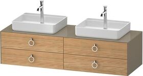 Duravit Waschtischunterbau WHITE TULIP 1600x408x550mm Ei na mass /steingrau hgl