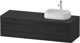 Duravit Waschtischunterbau Zencha 1600x442x550mm Ei sw / gra s-matt o ES