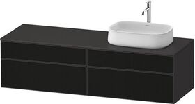 Duravit Waschtischunterbau Zencha 1600x442x550mm sw ls / gra s-matt o ES