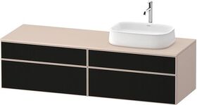Duravit Waschtischunterbau Zencha 1600x442x550mm sw ls / ta s-matt o ES
