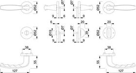 Rosettengrt.NY 1810/42KV/42KVS Alu.F1 rd.SK/OL DIN L/R D/D HOPPE