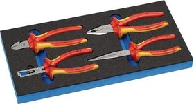 Werkzeugmodul 4-tlg.1/3-Modul VDE-Zangensatz KNIPEX