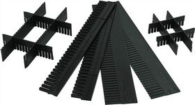 Unterteiler f.Transportstapelbehälter H.120mm PP anthrazit 10St./Karton LA-KA-PE