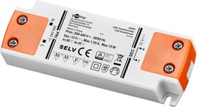 LED-Trafo 12 V (DC), 15 W- VPE: 1
