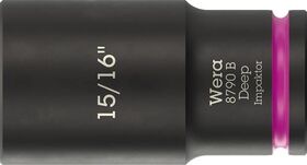 Steckschlüsseleinsatz 8790 B Impaktor Deep 3/8 Zoll 15/16 Zoll L.63mm WERA