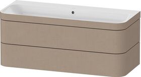 Duravit Waschtischset HAPPY D.2 PLUS 2 Schubk 1175x490mm ein Hahnloch leinen