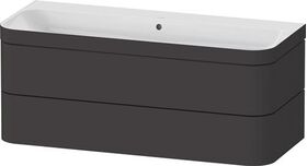 Duravit Waschtischset HAPPY D.2 PLUS 2 Schubk 1175x490mm e HL gra supermatt