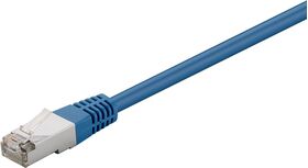 CAT 5e Patchkabel, F/UTP, blau, 1m- VPE: 1
