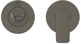 IDS Wand-Waschtischarmatur CONNECT AIR UP Bausatz 2 Ausl. 225mm magnetic grey IDEAL STANDARD