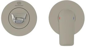 IDS Wand-Waschtischarmatur CONNECT AIR UP Bausatz 2 Ausl. 185mm silver storm IDEAL STANDARD